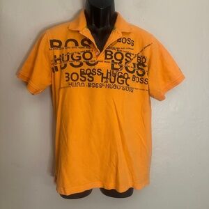 Boss by Hugo Boss Logo Polo Large Gently worn Cotton blend no fabric tag